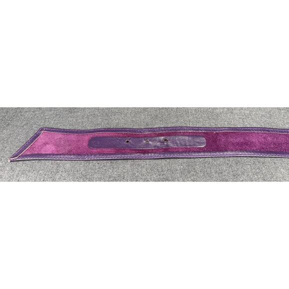 Vintage Anne Klein by Calderon Purple Leather Belt - Picture 11 of 11